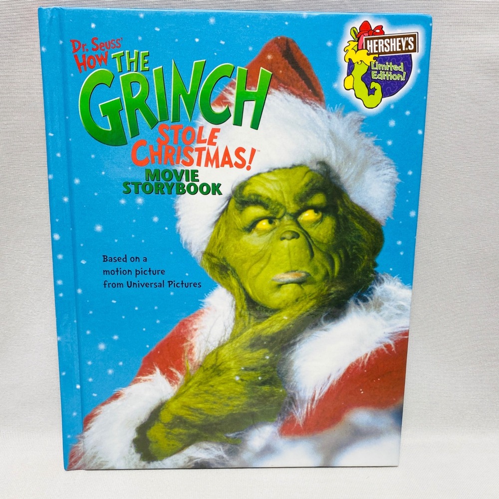Dr Seuss How The Grinch Stole Christmas Movie Storybook 2000 Hardcover Hersheys